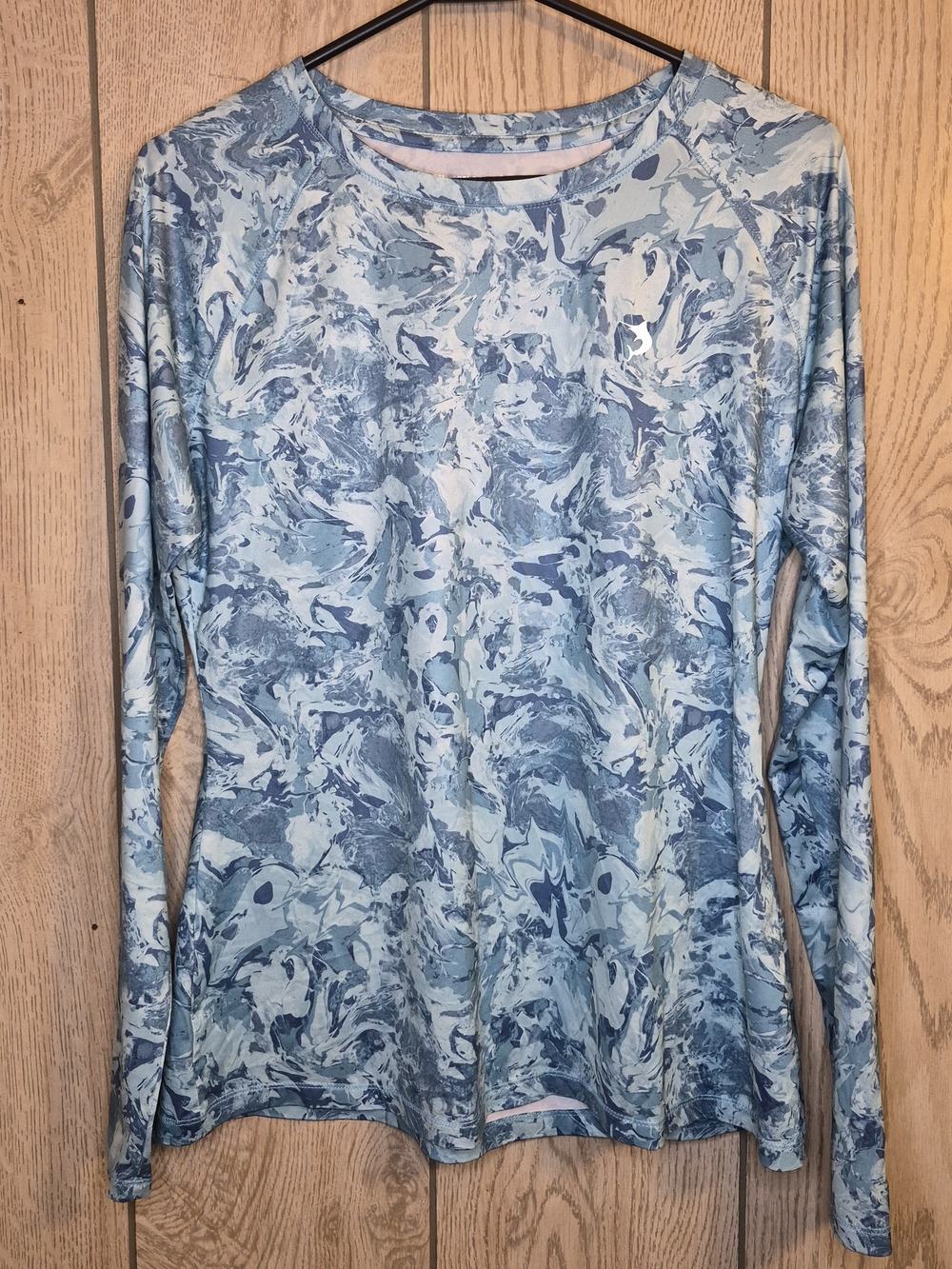 Reel Legends Blue Marble Performance Long Sleeve